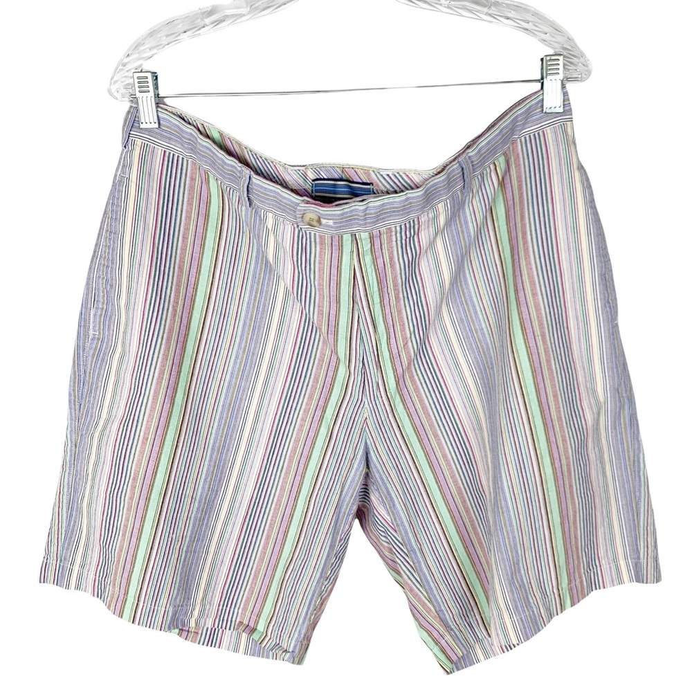 Peter Millar Multicolor Striped Athletic Shorts